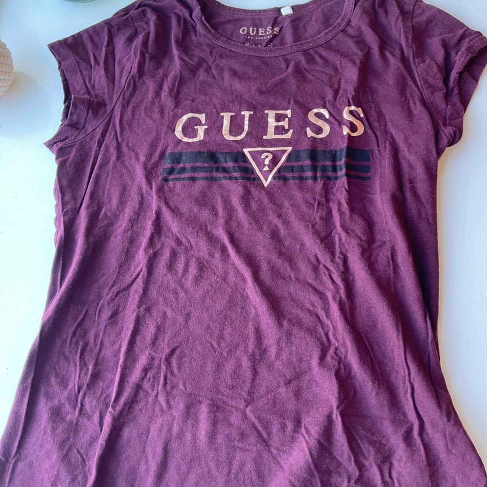 Guess burgundy T-shirt, Size XL